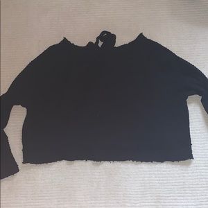 Free people black sweater/ top size xs